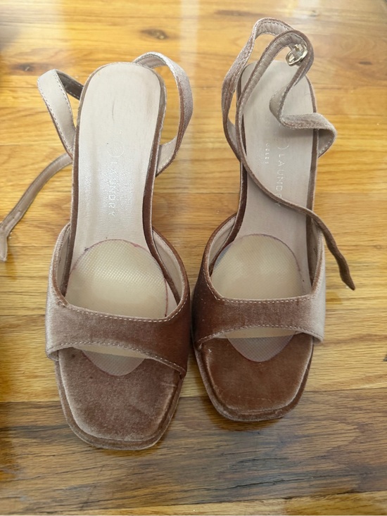 Chinese Laundry Shoes - Velvet Brown Slingback Sandals - Chinese Laundry